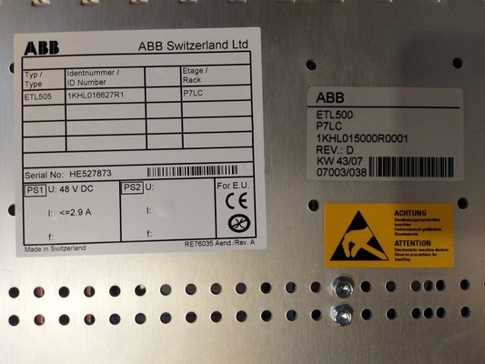 Kontrollsystem-Fahrgestelle PLC P7LC ABB Ersatzteile 1KHL015000R0001