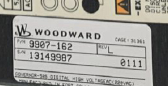 Woodward 9907-162 220 Vac Leistungsaufnahme Digitale Steuerung Turbinensteuerung +24 Vdc bei 1 A
