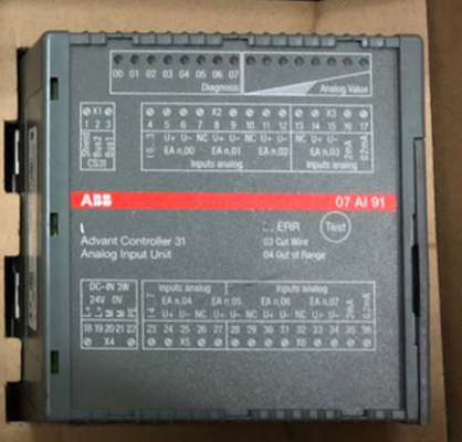 ABB 07AI91 GJR5251600R0202 07AI91 AC31 Analog I/O Modul 24 V Gleichspannung