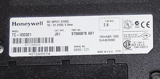 TC-IDD321 Honeywell Experion LS I/O Spezifikationen 32 Digitale Gleichstrom-Eingangsmodule