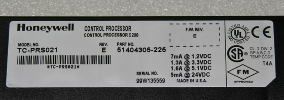 TC-PRS021 Honeywell Steuerprozessormodul C200 Modul DCS Teile PLC-Modul