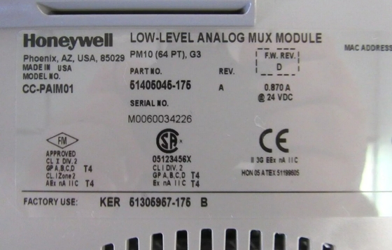 CC-PAIM01 Honeywell Low Level Mux IOTA Modul Analog Mux Modul