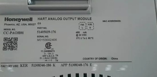CC-PAOH01 Honeywell Hart Analog-Ausgabe Modul DCS Teile PLC-Modul