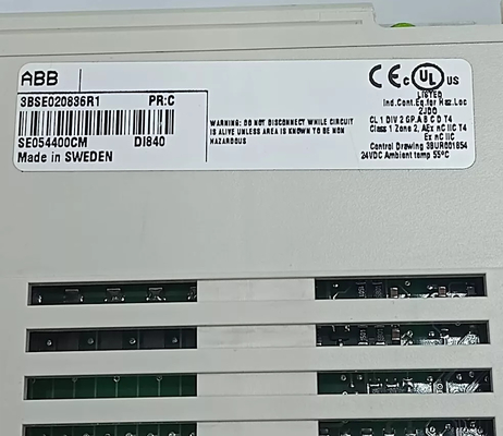 ABB DI840 3BSE020836R1 Digitale Eingabe 24 V S/R 16 Kanäle Modul für S800 I/O