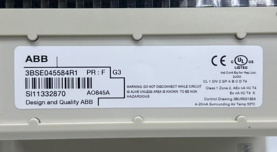 ABB AO845A 3BSE045584R1 Analog-Ausgabemodule S/R HART 8 Kanalmodul