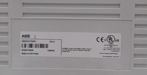 ABB TB840A 3BSE037760R1 Modulebus Optical Cluster Modem für den 1+1 Redundanten Betrieb