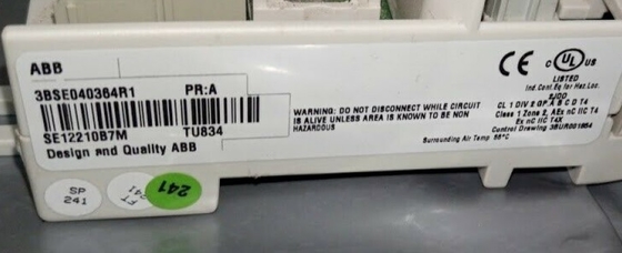 ABB TU834 3BSE040364R1 Erweiterter I/O-Modul Endgerät PLC-Modul