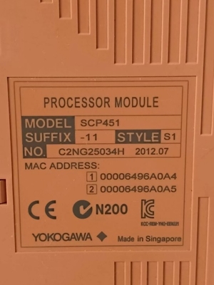SCP451-11 YOKOGAWA Digitale Eingabemodule 16-Kanal Modul Isolierung 24 V Gleichstrom ProSafe Prozessor Modul