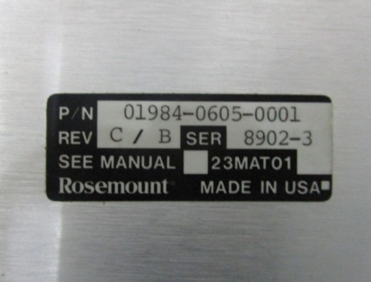 01984-0605-0001 EMERSON MUX HÖHLES VOLTAGE-Kraftversorgungsmodul