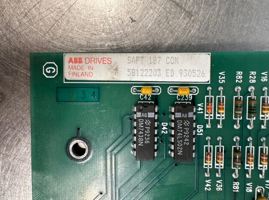 SAFT 187 CON 58122203 ABB Kontrollplatte