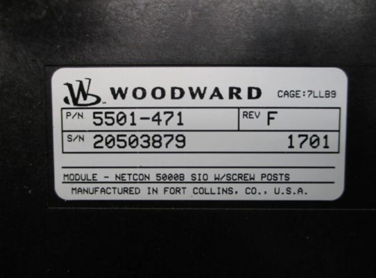 5501-471 Woodward Netcon 5000B SiO