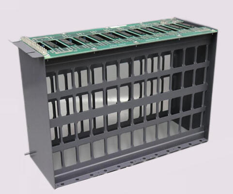 ABB Modulmontageeinheit IEMMU01 für Harmony Rack mit 12 Rackmodulen Unterstützung 19-Zoll-Schrank Kompatibel und Mehrschicht-PCB-Hintergrund