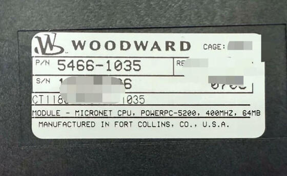 5466-1035 Woodward Micronet-CPU Module mit mehreren Kommunikationsoberflächen und einfachen oder redundanten Konfigurationen