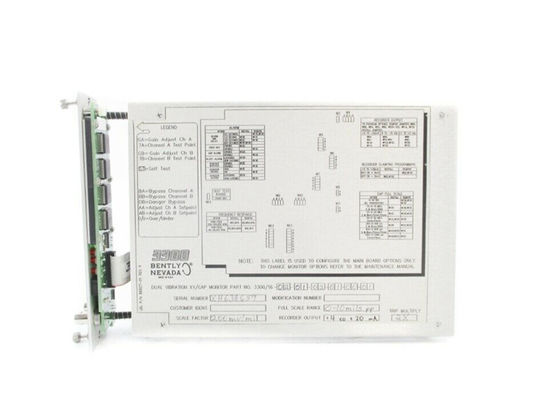 3300/16 verbogen erschütterungs-Monitor Nevada Parts Systems 3300 Doppelreihen-XY/GAP