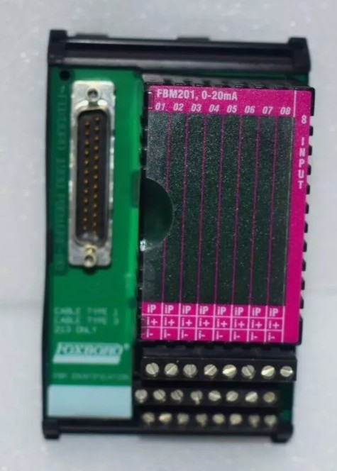 Foxboro P0916AA FBM201 /B/C/D Analog-Eingangsmodule enthält acht analoge Eingangskanäle, die einen 2 Draht akzeptieren