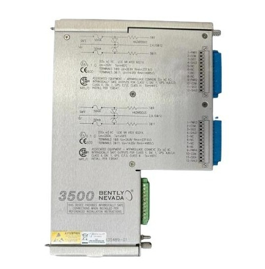 3500/42M-05-00 135489-02 Bently Nevada I/O Modul mit internen Barrieren
