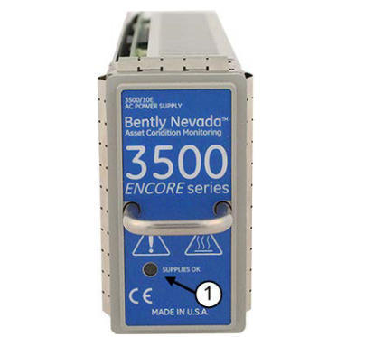 Bently Nevada 3500/10E ENCORE Series Power Supply Module mit Universal AC Input Half-Height Design für 3500 ENCORE System
